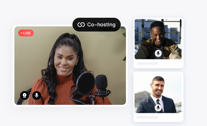 Co-hosting with audience