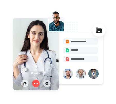 Connect patients with doctors through secure video calls