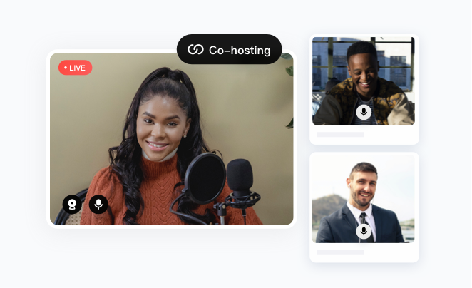 Co-hosting with audience