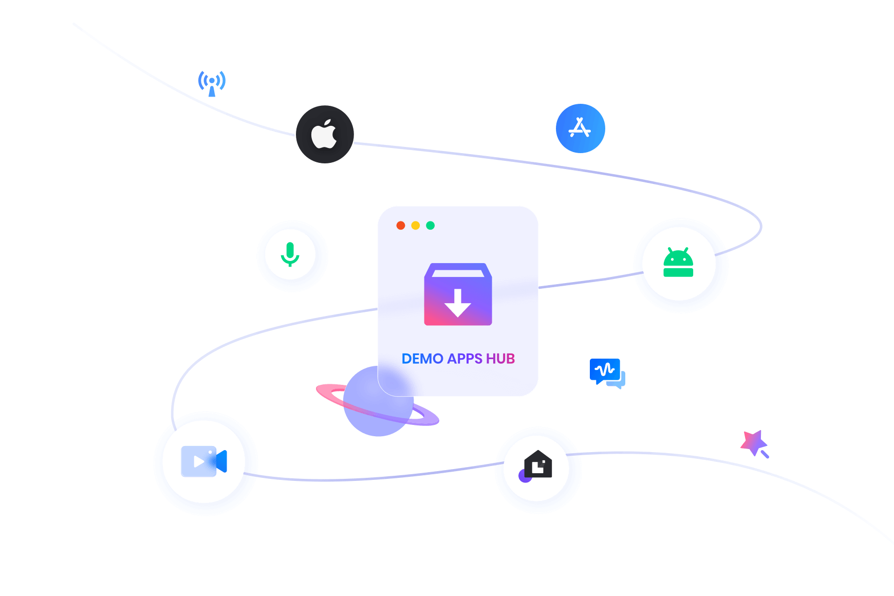 Demo apps , hub